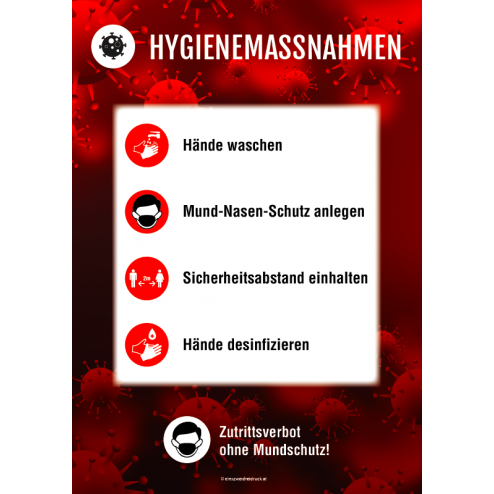 Mini Roll Up Hygienemaßnahmen Corona Epedemie