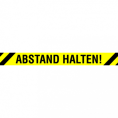 Fußboden Aufkleber Corona Pandemie Variante Streifen