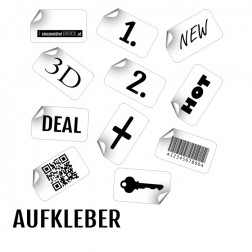 Aufkleber Format 10 x 30 cm Rechteckig