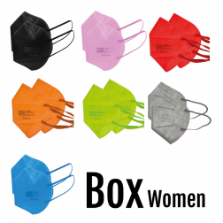 Musterbox Frauen - farbige FFP2-Masken zum Aktionspreis