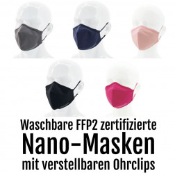 Farbige waschbare Nano FFP2-Masken 